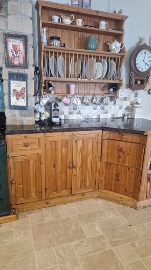 old style solid pine kitchen and appliances for sale