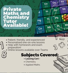 Online 1 to 1 LC Chemistry and Applied Maths Grinds