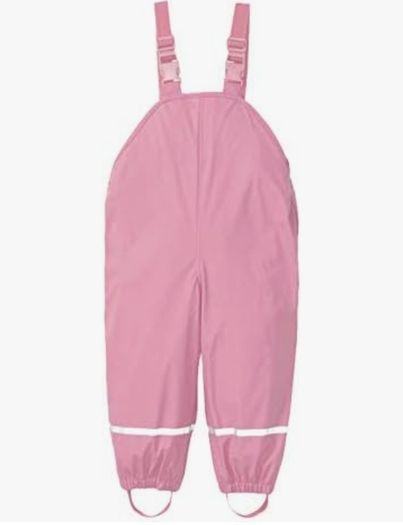 Brand New Lulipa Waterproof, Wind Proof Outdoor Dunagrees Fleece Lined Adjustable Straps With Reflective Strips Mud Jumpsuit - Size - 3-4 Years