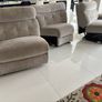 Very comfortable 3 piece curved recliner couch Image 6