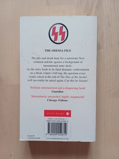 The Odessa File by Frederick Forsyth (Spy Thriller Paperback 2003)