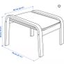 IKEA leather footstool Image 3