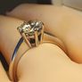 18ct White Gold Vintage Natural 1.5 ct. Diamond Ring Image 4
