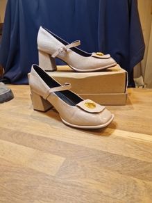 Taupe mid heels Shoes