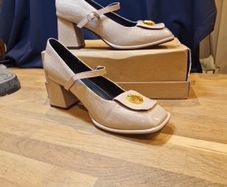 Taupe mid heels Shoes