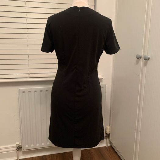Black classic shift dress. Size 10