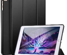 For Apple iPad 10th Gen 10.9 2022 Tri Fold Pen Slot Wallet Case Black