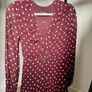 Whistles Burgundy Maxi Dress - Size 6 Image 2