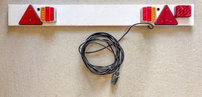 Jiahui Trailer Lighting Board LED Trailer Plate 4' Wide / 8m Cable C/W Rear Fog Light