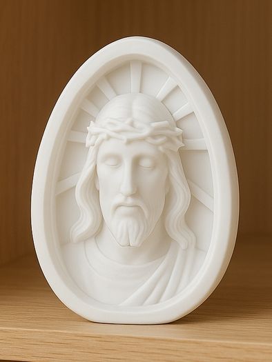Sacred Face Oval Relief