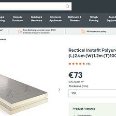 Recticel Instafit Polyurethane Insulation board