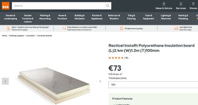 Recticel Instafit Polyurethane Insulation board
