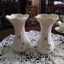 Two Beleek Shamrock Vases Image 2