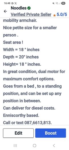 riser / recliner electric armchair