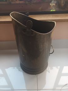 Vintage 70's/80's Brass Coal Bucket
