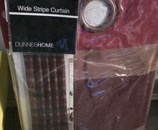Wide stripe curtain