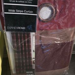 Wide stripe curtain