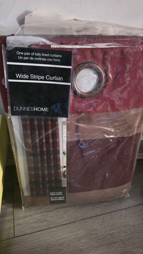Wide stripe curtain