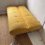 Yellow retro sofa bed Image 3