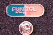 Fukitol 1000mg , pin back badge.