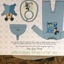 Disney Baby boy newborn gift set romper, bib, bodysuit and plush toy Image 4