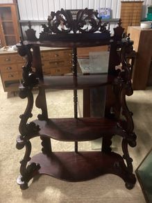 Super size antique mahogany whatnot nationwide delivery