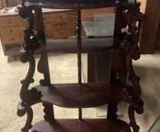 Super size antique mahogany whatnot nationwide delivery