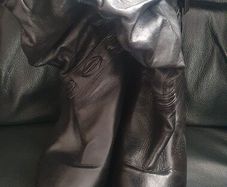 black boots mid calf river island