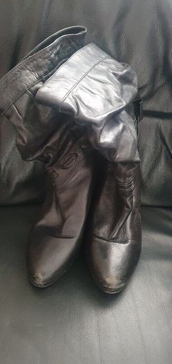 black boots mid calf river island