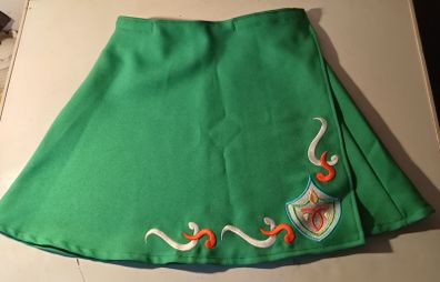 Childrens Green Irish Dance Skirt