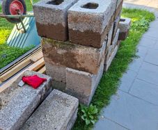 18 concrete blocks