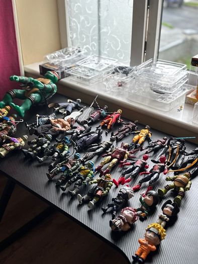 Large Action Figure Collection - TMNT, Naruto, Marvel & DC