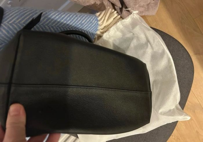 Prada black leather tote