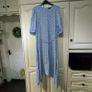 Blue floral midi dress size 18 Postage included Image 2