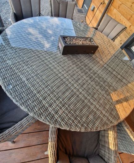 Rattan 8 seater dining set new