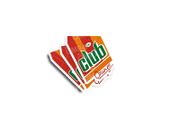 Retro Club Orange Label Glossy Stickers 3-Pack