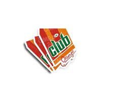 Retro Club Orange Label Glossy Stickers 3-Pack