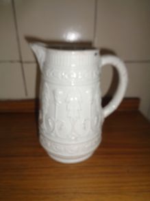 Vintage White Ceramic Jug for Sale