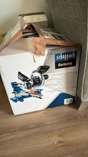 Scheppach HM90SL Miter saw(3 blades) - small plastic defect, fully functional