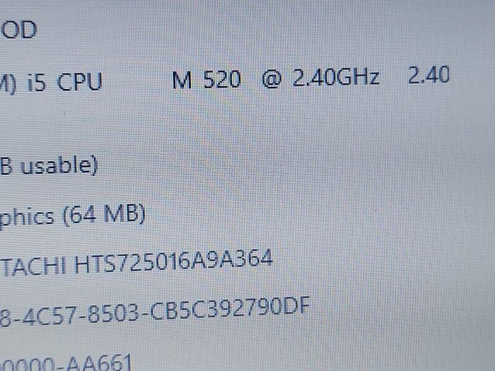 Lenovo Thinkpad T410, Intel Core i5 CPU M 520, 2.4GHz, Windows 10, 4GB Ram, 160GB HDD, Microsoft Edge, Chrome and VLC