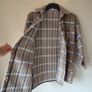 Brown plaid oversized shacket Size 10 Image 3