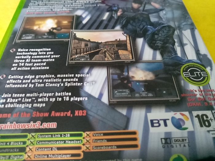 Rainbow Six 3 Xbox & Xbox 360 Games