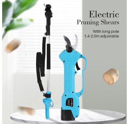 BRAND NEW Electric Pruning Shears 16.8V With 2 battery Optional Extension Rod Power Tools Cordless Electric Scissors