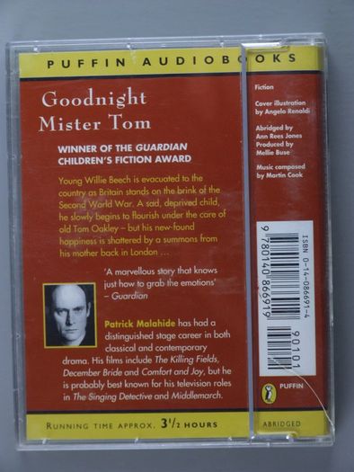 Goodnight Mister Tom by Michelle Magorian Audiobook Cassette Tapes