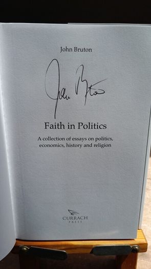 John Bruton - Faith In Politics - Signed Copy