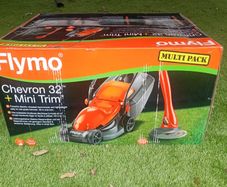 Brand New Flymo Chevron 32 Electric Lawnmower + Mini Trimmer