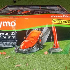 Brand New Flymo Chevron 32 Electric Lawnmower + Mini Trimmer