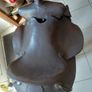 Western style brown leather horse saddle comes with accessories Image 8