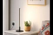 EDISHINE Dimmable Black 6W Table Lamp with 3 Colour Temperature &amp; Touch Controller, 1 Pack