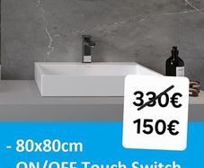 LED Mirror 80x80cm Demister Defogger